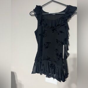 Asymmetrical Black Dress